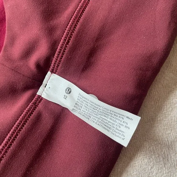 NWT lululemon Align Reversible Bra A/B, Size: 10, Color: Pomegranate/Red Merlot - Picture 3 of 4